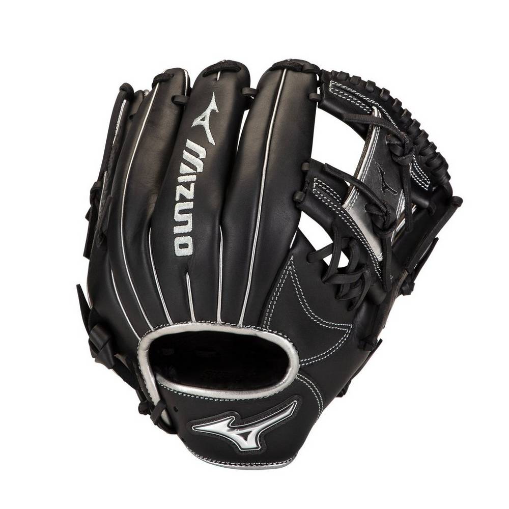 Luva Baseball Mizuno MVP Prime SE Infield 11.5" - Homem - Pretas/Prateadas - XJZDH4208